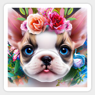 Cute Frenchie Puppy Sticker